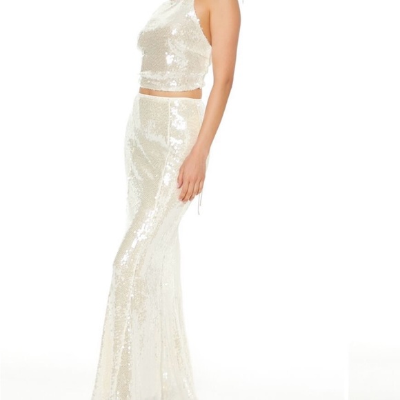 Sequined mermaid maxi skirt with top - Picture 2 of 6